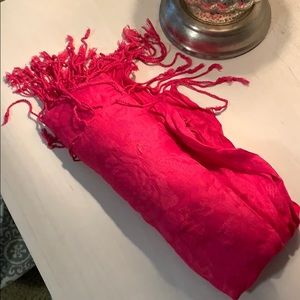 Hot pink scarf